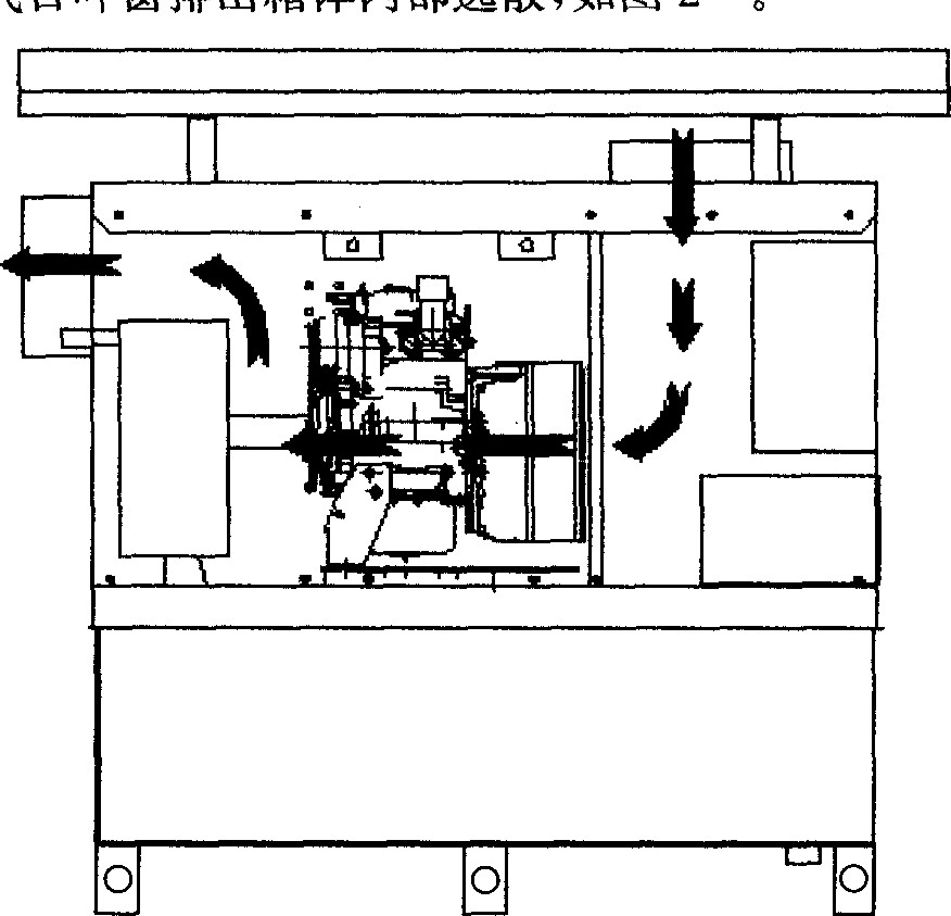 靜音發(fā)電機(jī)組冷卻空氣流動(dòng)路徑示意圖.png